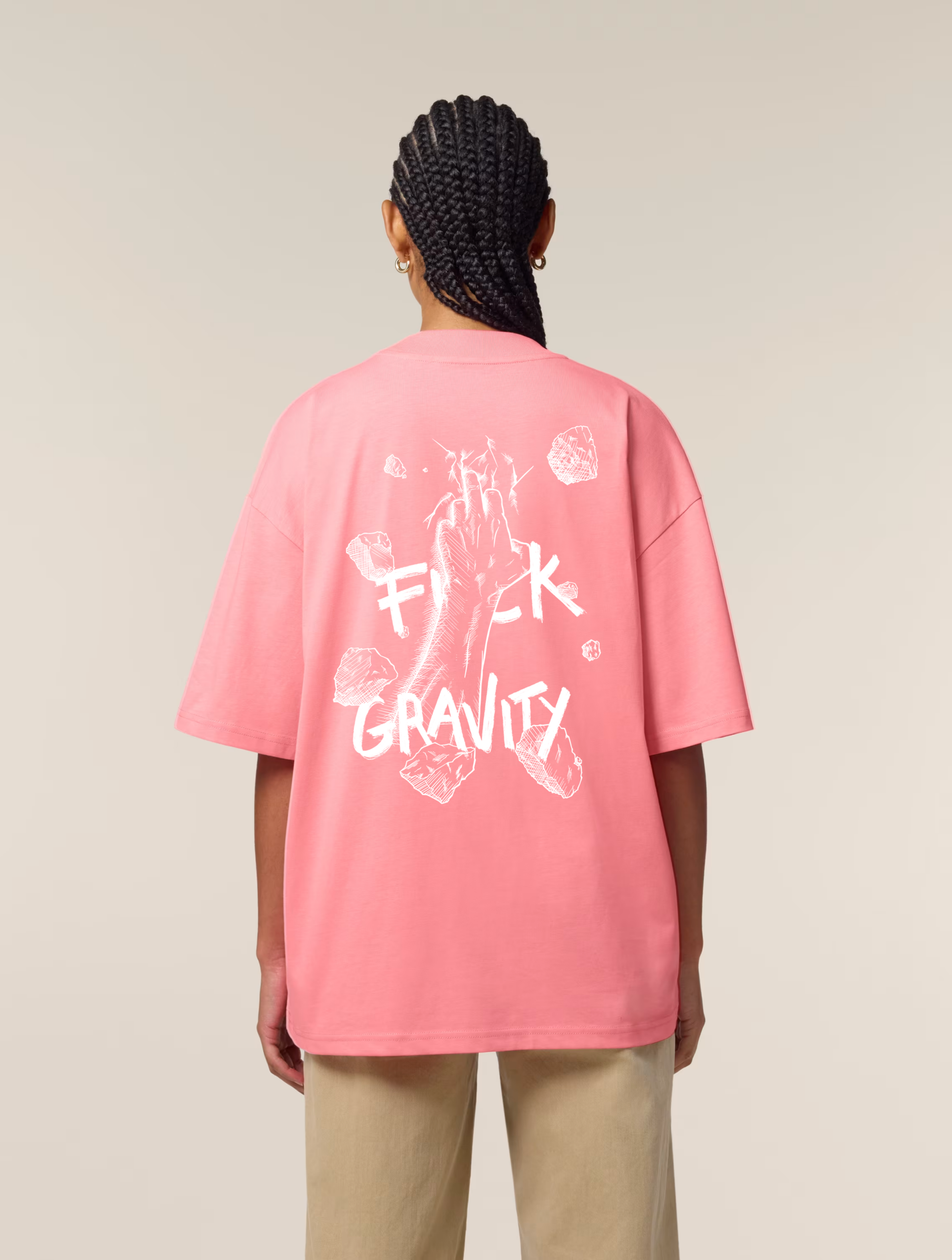 Fuck Gravity - Rose / Blanc